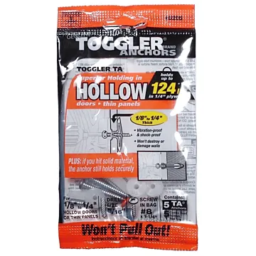 TOGGLER Wall Anchor (5 pk) 1-1/4 in.