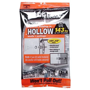TOGGLER Wall Anchor (5 pk) 1-1/2 in.