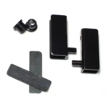 Midwest Fastener Glass Door Hinge, Black