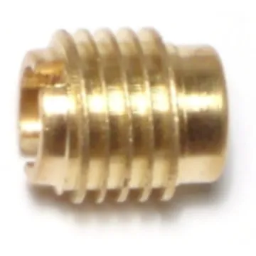 Midwest Fastener Wood Insert Br, Tapped 1/4-20