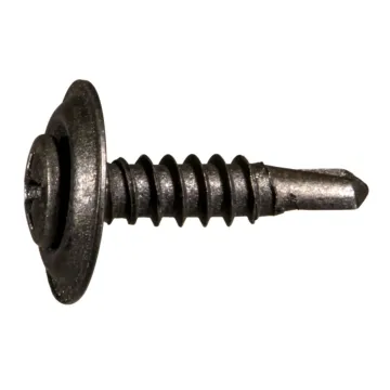 #8 x 3/4" Phillips Oval Head, Trim Head Screw, Black