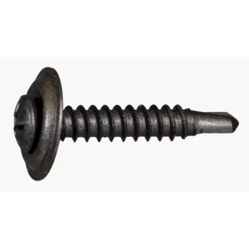 #8 x 1" Phillips Oval Head, Trim Head Screw, Black