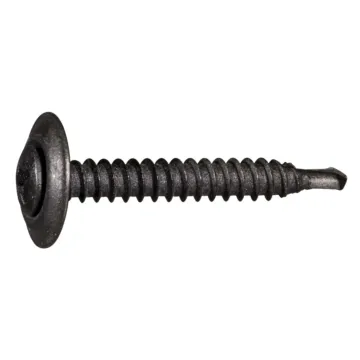 #8 x 1-1/4" Phillips Oval Head, Trim Head Screw, Black