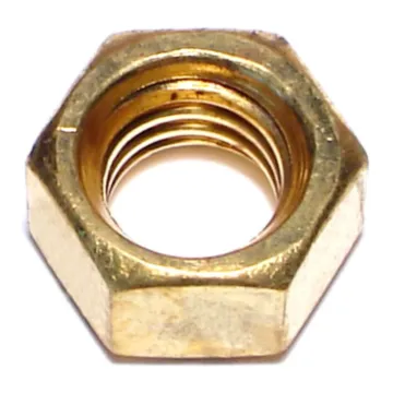 3/8"-16 Hex Nut, Coarse Thread, Brass