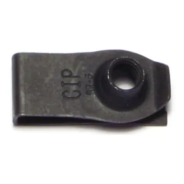 Extruded U Nut (Black Phosphate - Long) 1/4"-20 in.