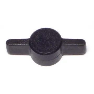 Midwest Fastener Tee Thumb Knob, 5/16 Black