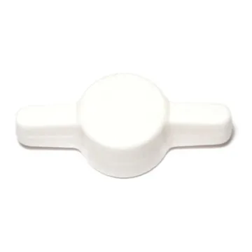 Midwest Fastener Tee Thumb Knob, 1/4 White