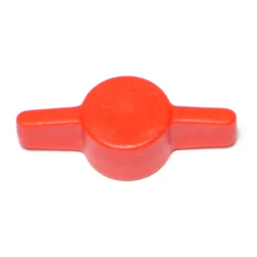 Midwest Fastener Tee Thumb Knob, 3/8 Red