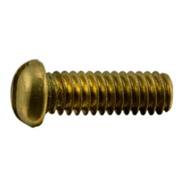 MIDWEST FASTENER Sl Rd Mach Sc Br, 8-32 x 1/2