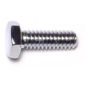 1/4"-20 x 3/4" Hex Cap Screw, Coarse Thread, Chrome 
