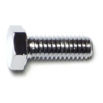 5/16"-18 x 7/8" Hex Cap Screw, Coarse Thread, Chrome 