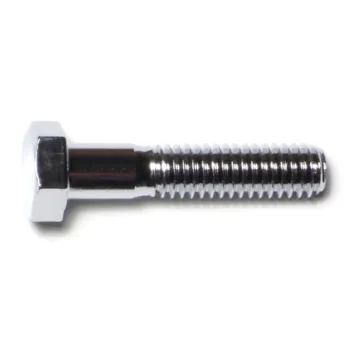 5/16"-18 x 1-1/2" Hex Cap Screw, Coarse Thread, Chrome 