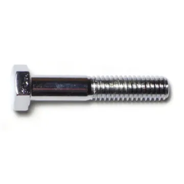 5/16"-18 x 1-3/4" Hex Cap Screw, Coarse Thread, Chrome 
