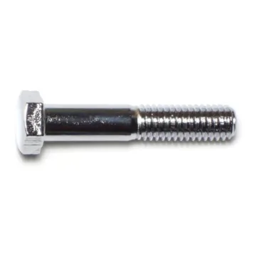 3/8"-16 x 2" Hex Cap Screw, Coarse Thread, Chrome 