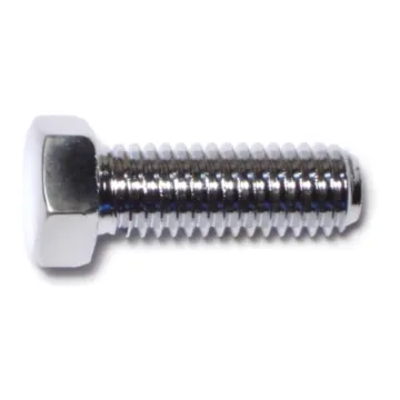 7/16"-14 x 1-1/4" Hex Cap Screw, Coarse Thread, Chrome 