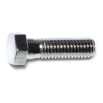 7/16"-14 x 1-1/2" Hex Cap Screw, Coarse Thread, Chrome 
