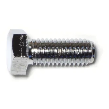 1/2"-13 x 1-1/4" Hex Cap Screw, Coarse Thread, Chrome 