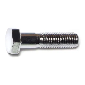 1/2"-13 x 2" Hex Cap Screw, Coarse Thread, Chrome 