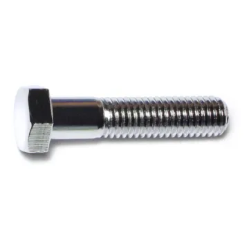 1/2"-13 x 2-1/4" Hex Cap Screw, Coarse Thread, Chrome 