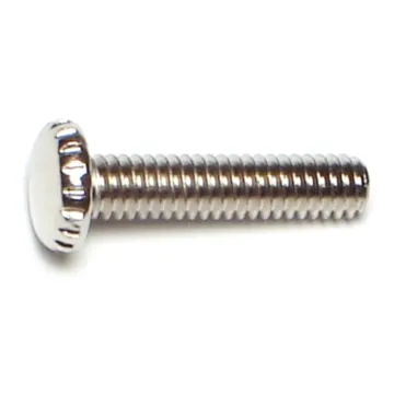 Midwest Fastener Knurled Scr Nckl, 8-32 x 3/4