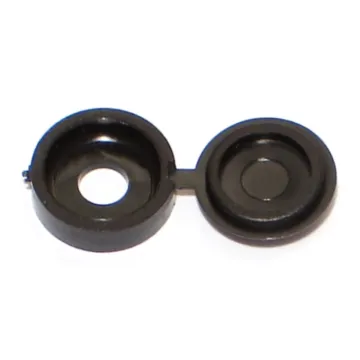 Hinged Screw Cover (Black) #4-#6 