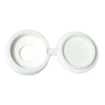 Hinged Screw Cover (White) 1/4 in. 