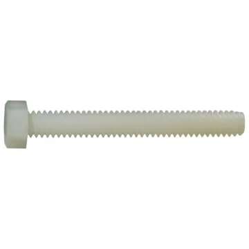 Midwest Fastener 1/4"-20 x 2" Hex Head Bolt, Coarse Thread, White