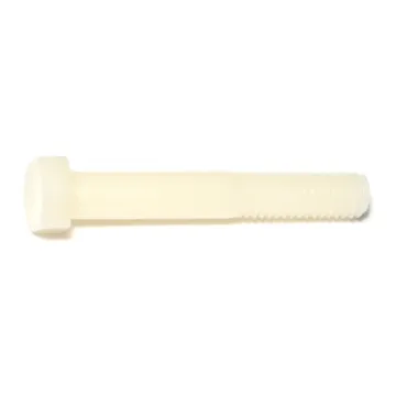 Midwest Fastener 3/8"-16 x 2-1/2" Hex Head Bolt, Coarse Thread, White