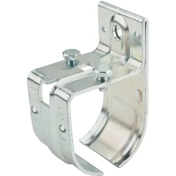 National Hardware Single Splice Round Rail Barn Door Bracket, Zinc-Plated