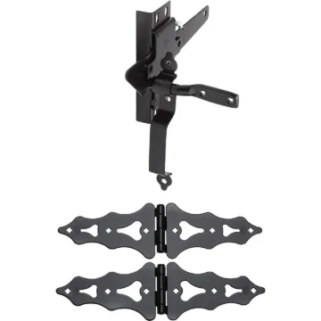 National Hardware 8 In. Black Ornamental Gate Kit