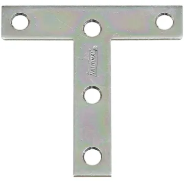 National 3 In. x 3 In. Zinc T-Plate (2-Pack)
