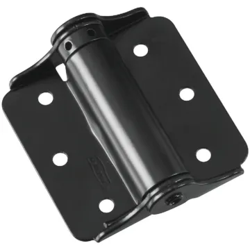 National Hardware 3 In. Black Full-Surface Spring Door Hinge (2-Pack)