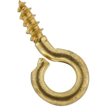 National Hardware Screw Eye (Brass - 7 pk) 17/32 in.