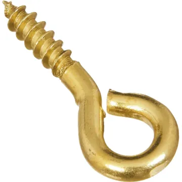 National Hardware Screw Eye (Brass - 7 pk) 15/16 in.
