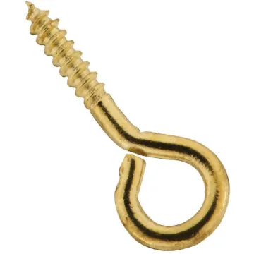 National Hardware Screw Eye (Brass - 7 pk) 11/16 in.