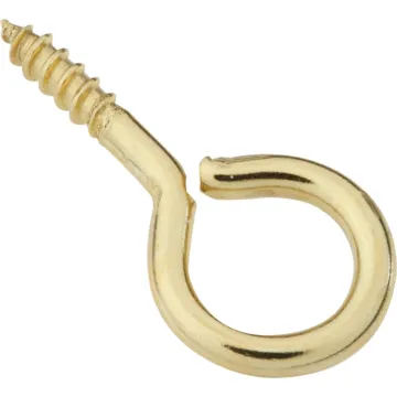 National Hardware Screw Eye (Brass - 5 pk) 1-3/16 in.