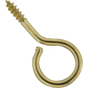 National Hardware Screw Eye (Brass - 6 pk) 1-1/16 in.