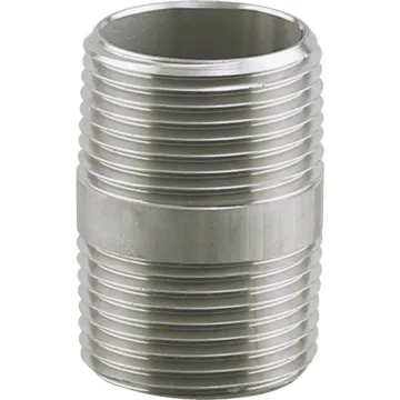 PLUMBEEZE PLUMB-EEZE 1/2 In. MIP x 3 In. Stainless Steel Nipple