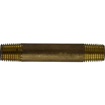 Midland Industries Red Brass Nipple - 1/4 in. x Closed