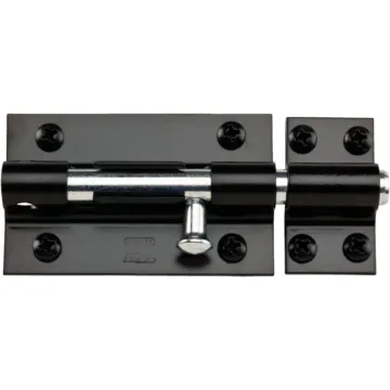 National Hardware 5 In. Black Extra Heavy Door Barrel Bolt