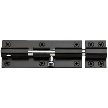 National Hardware 6 In. Black Heavy Barrel Bolt