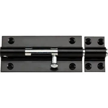 National Hardware 8 In. Black Extra Heavy-Duty Door Barrel Bolt