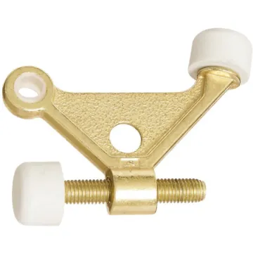 National Hardware Bright Brass Zinc Hinge Pin Door Stop