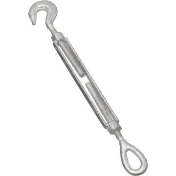 3/8" x 6" Hook To Eye Turnbuckle, Galvanized