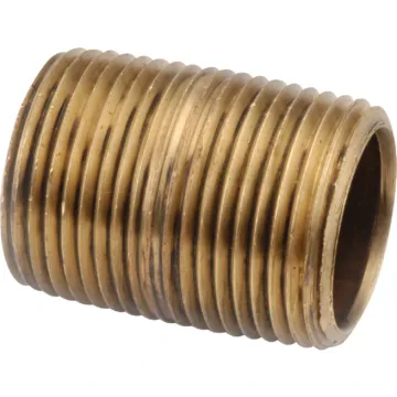 Anderson Metals Red Brass Nipple - 1/8 in. x Closed