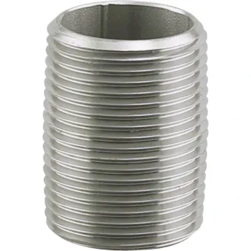 PLUMB-EEZE 1 In. MIP x Close Stainless Steel Nipple