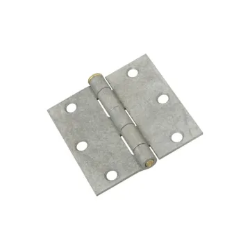 National Hardware Utility Hinge 3 in Loose Brass Pin, Galvanized 2pk