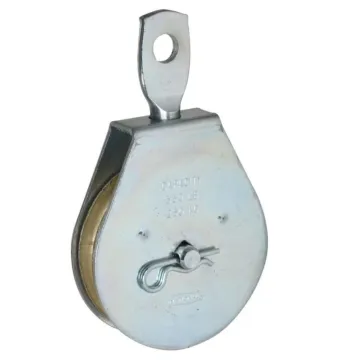 National Hardware Pulley, 3/8 in Rope, 550 lb Working Load, 2-1/2 in Sheave, Zinc