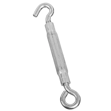 National Hardware 3/8" x 10-1/2" Hook To Eye Turnbuckle, Zinc/Aluminum