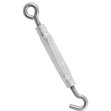 National Hardware 3/16" x 5-1/2" Hook To Eye Turnbuckle, Stainless Steel/ Aluminum